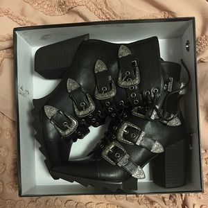 SOLD! Lamoda Don’t Even Buckle Boots